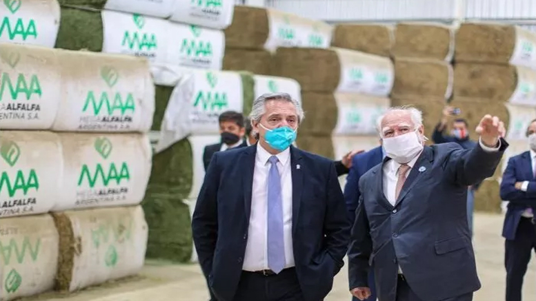 El grupo DAGMA inauguró Mega Alfalfa Argentina con la visita de Alberto Fernández a Santiago del Estero