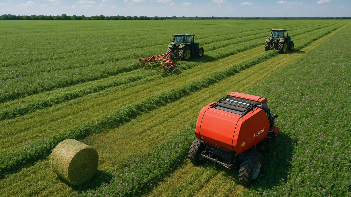 La importancia de incorporar tecnología en la henificación de alfalfa