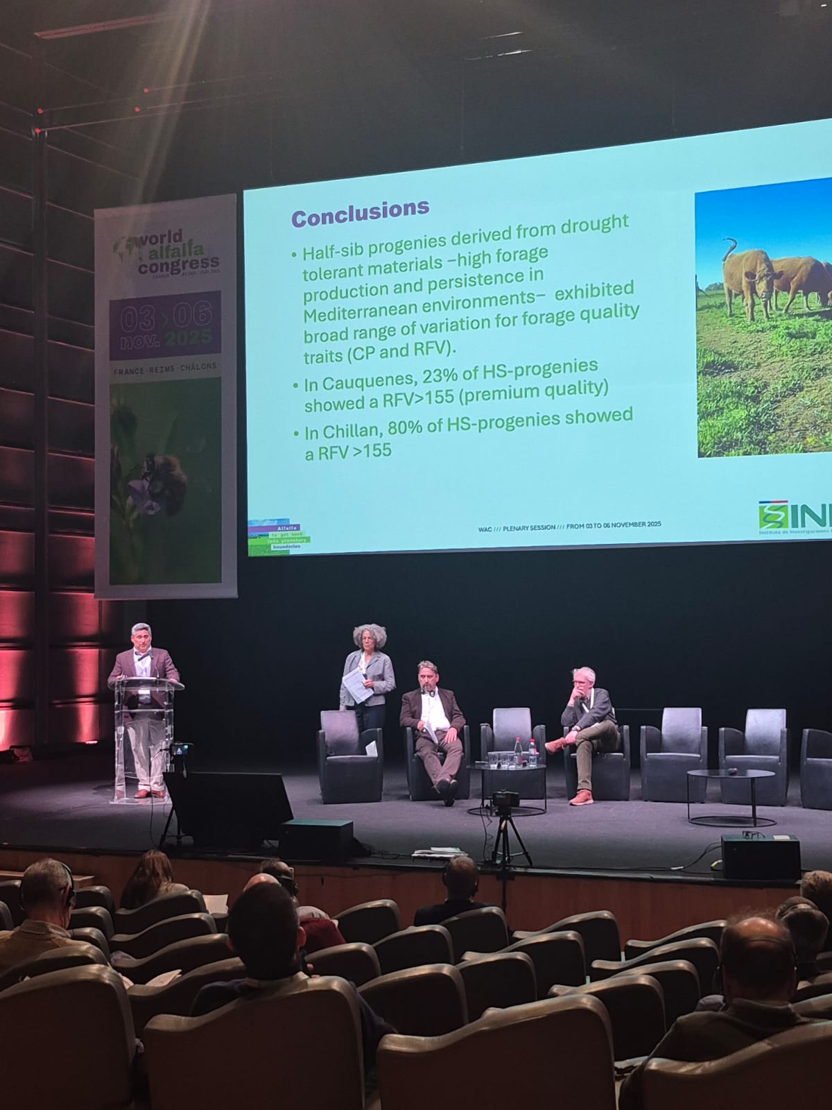 Chile presentó su innovación genética en el Congreso Mundial de Alfalfa