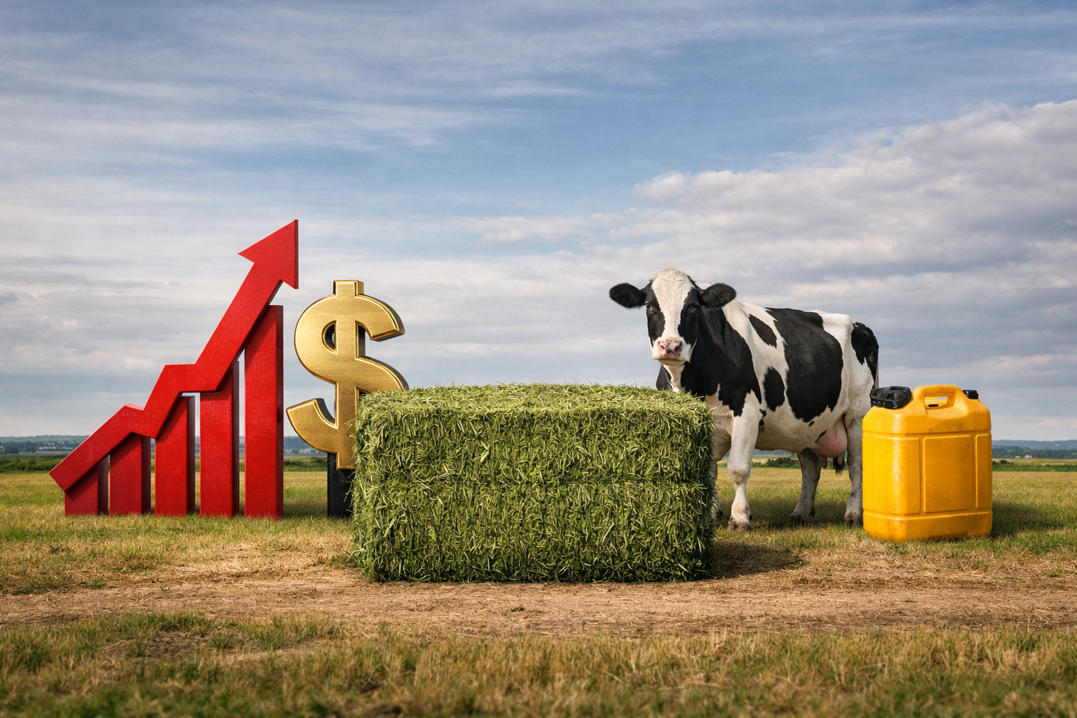 Fardo vs inflación, dólar, leche y gasoil