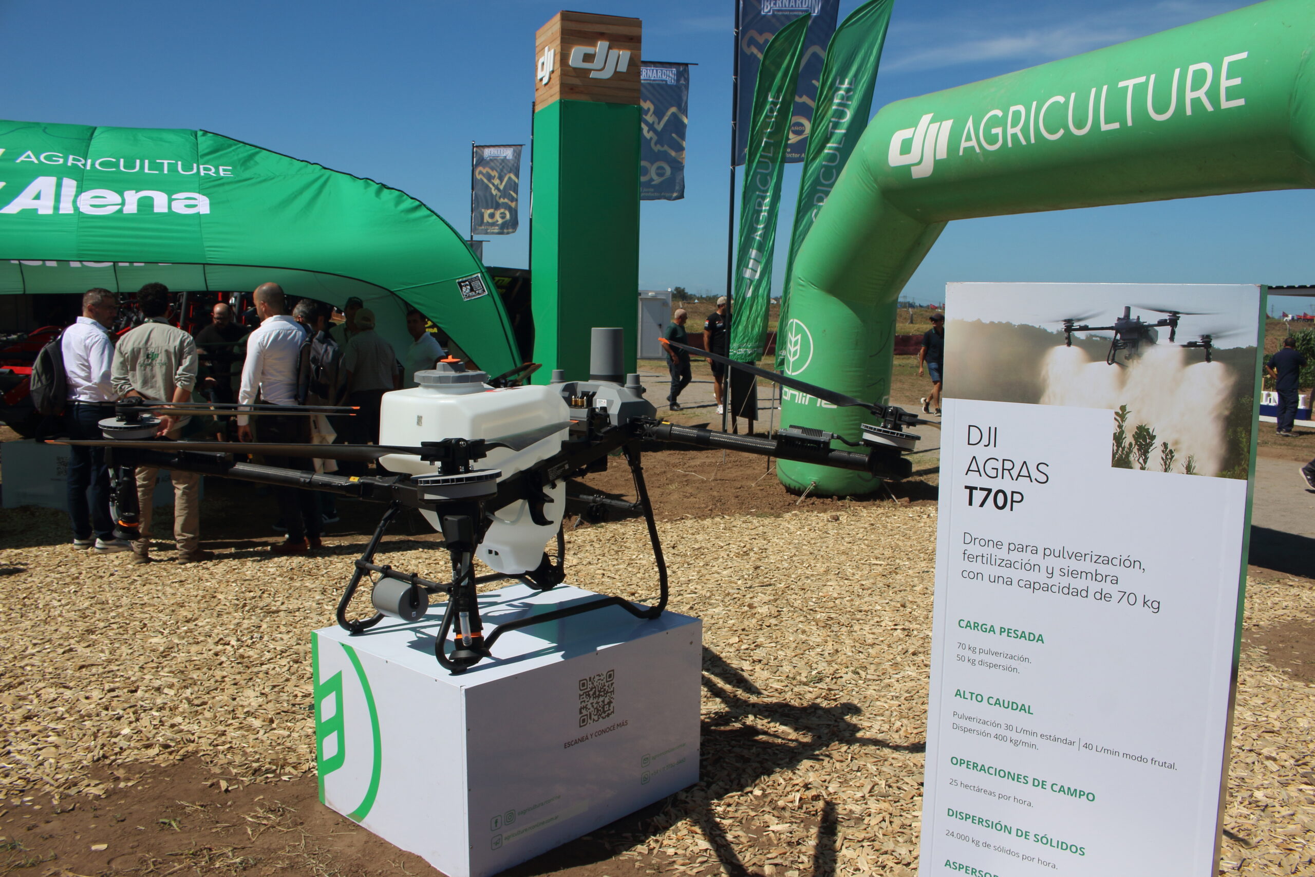 DJI presentó drones de aplicación agrícola en Expoagro 2026